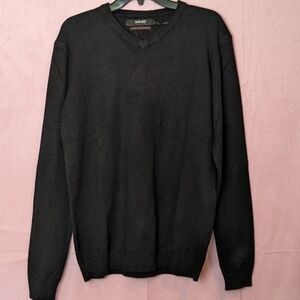 XRay Jeans Black V Neck Slim Fit Pullover Sweater size Medium